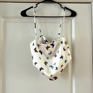 Butterfly crop top